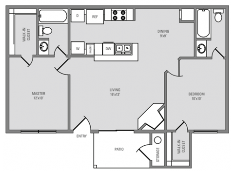 floor plan in pearland apartment